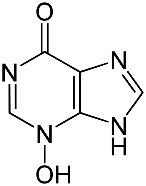 ملف:Hypoxanthine 3-oxide.svg