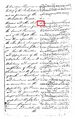 The first page of Kandyan Convention. The first clause of the convention is numbered with Sinhala Illakkam. The numeral 'one' is marked with a red square.