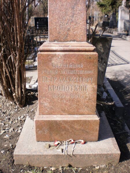 ملف:Novodevicij Cemetery Peter Kropotkin.JPG