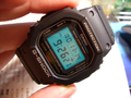 DW-5600E-1V A G-Shock watch with one of the first Illuminator