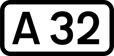 ملف:UK road A32.svg
