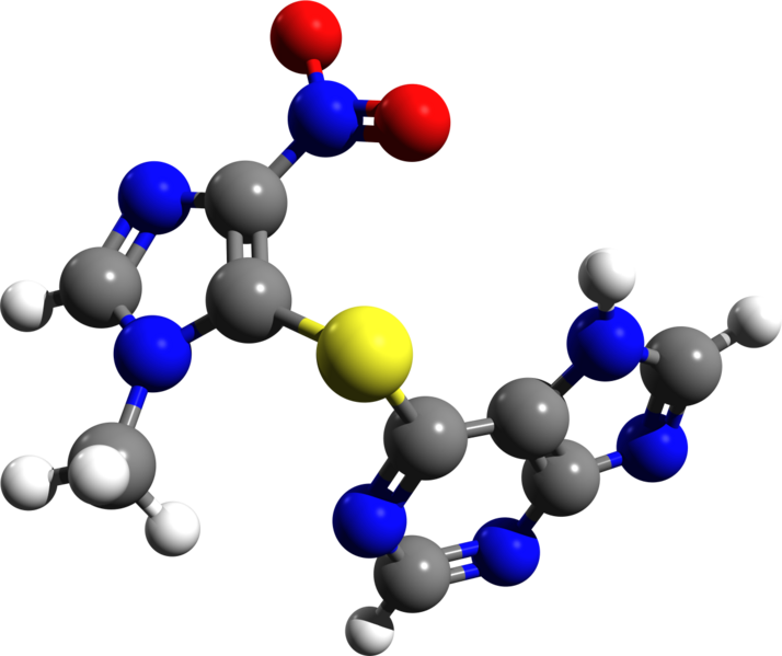 ملف:Azathioprine 3d structure.png