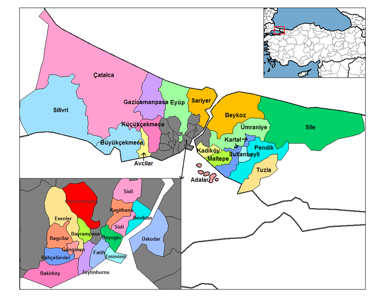 ملف:Istanbul districts.png