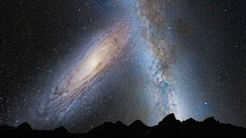 ملف:Andromeda Collides Milky Way.jpg