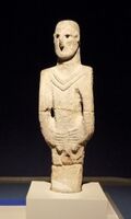 The Urfa Man 9000 BCEح. 9000 BCE.[12][13][14] Şanlıurfa Archaeology and Mosaic Museum.