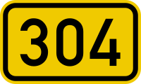 ملف:Bundesstraße 304 number.svg