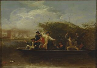 Gentlemen Fishing by Benjamin West, 1794