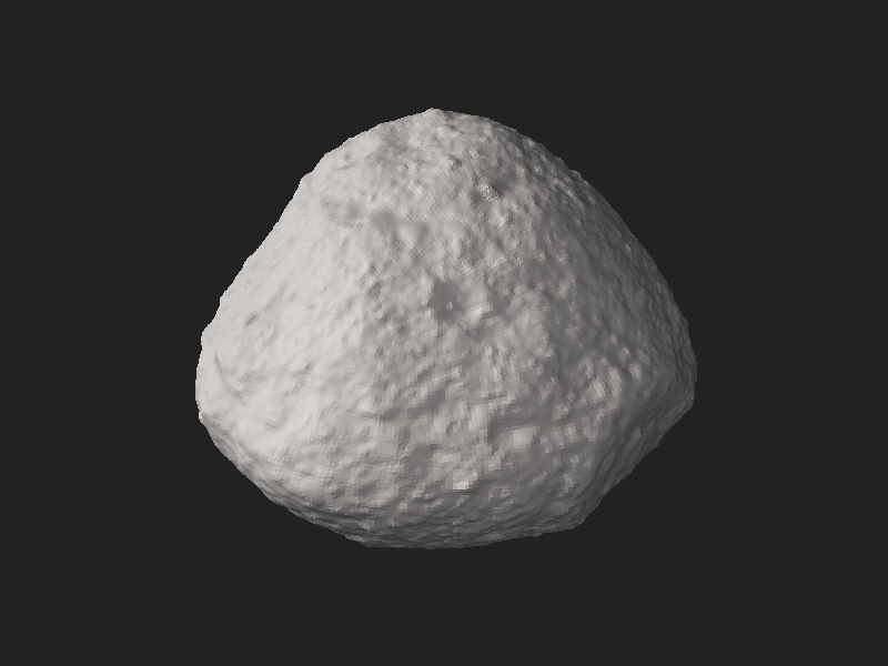 ملف:Bennu 75cm shape model.stl