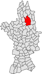 الموقع في مقاطعة أولت