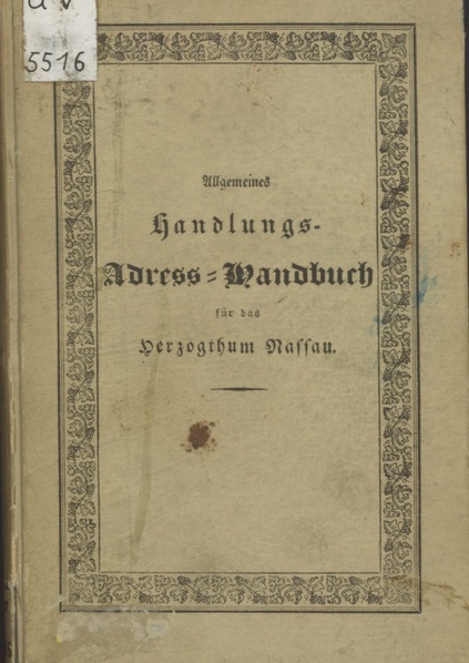ملف:Allgemeines Handlungs-Adress-Handbuch für das Herzogthum Nassau.pdf