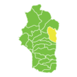 موقع ناحية صلنفة في محافظة اللاذقية