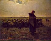 Shepherdess with her Flock, 1864