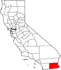 Location in the state of California