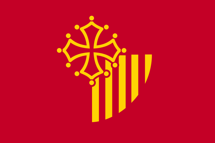 ملف:Flag of Languedoc-Roussillon.svg
