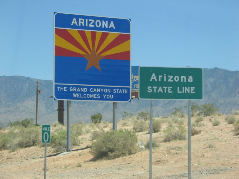 ملف:Arizona welcome sign.jpeg