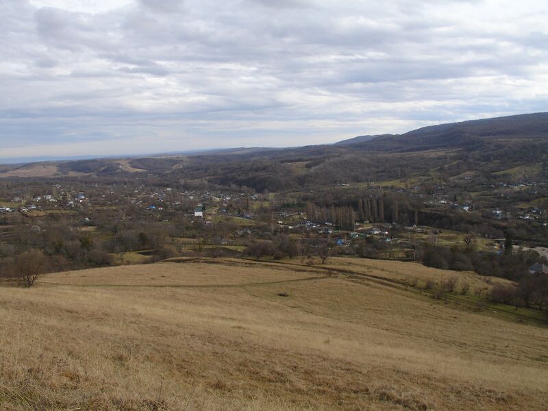 ملف:Баракаевская. Вид с горы.JPG