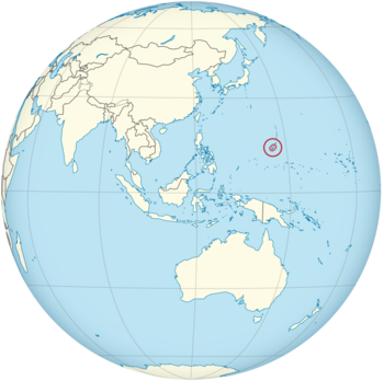 Guam on the globe (Southeast Asia centered) (small islands magnified).svg