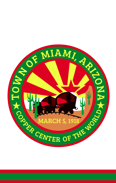 ملف:Flag of Miami, Arizona.svg