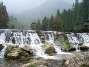 Waterfalls at Mount Qincheng