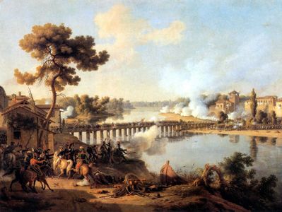 General Bonaparte defeats the Austrians at the Battle of Lodi (May 10, 1796)