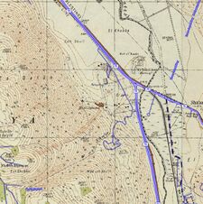 Historical map series for the area of al-Jalama, Haifa (1940s with modern overlay).jpg