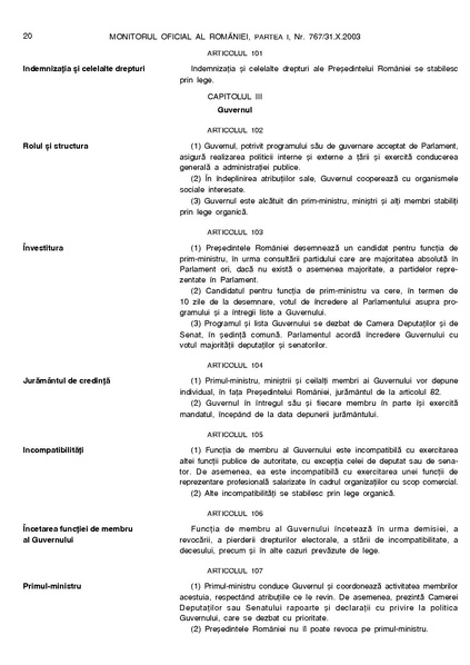 ملف:Monitorul Oficial al României. Partea I 2003-10-31, nr. 767.pdf