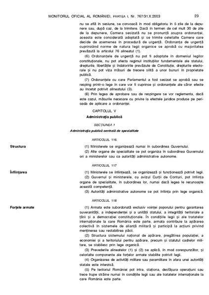 ملف:Monitorul Oficial al României. Partea I 2003-10-31, nr. 767.pdf