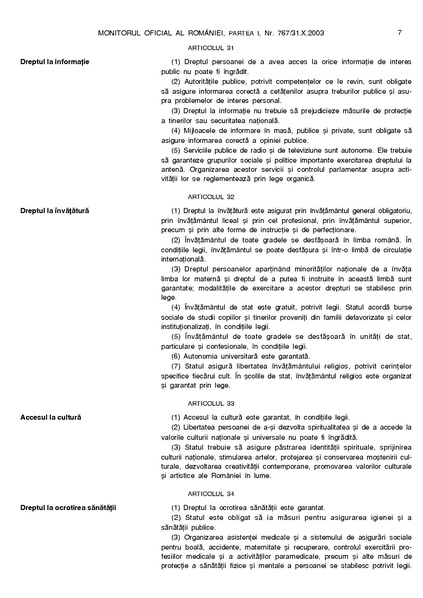 ملف:Monitorul Oficial al României. Partea I 2003-10-31, nr. 767.pdf