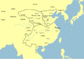 Northern and Southern Dynasties circa 541: Eastern Wei, Western Wei and Liang