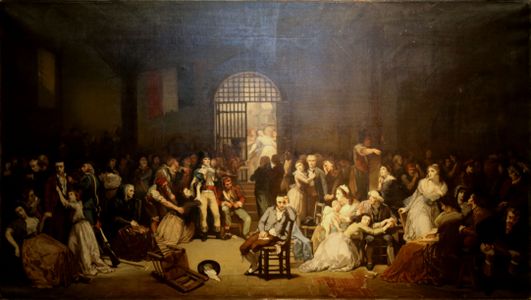 The poet André Chenier and other victims of the Terror await judgement at the Conciergerie (July 25, 1794)