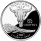 Montana quarter dollar coin