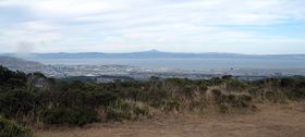 Mount Diablo from SF Bay Discovery Site 10-2-2011 4-24-09 PM.JPG