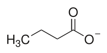 ملف:Butyrate-ion-2D-structure.svg