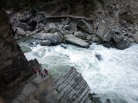 The Tiger Leaping Gorge near Lijiang downstream from Shigu