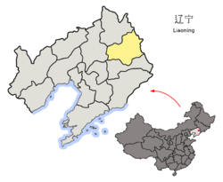 Fushun administrative area in Liaoning