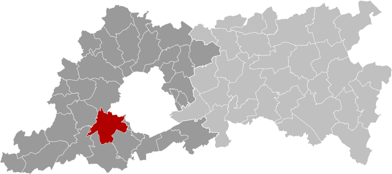 ملف:Sint-Pieters-Leeuw Flemish-Brabant Belgium Map.svg