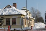 Railway station in Nurmes; an example of Art Nouveau architecture