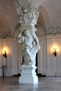 Atlantides in the upper Belvedere Palace, Vienna, by Johann Lukas von Hildebrandt (1721-22)