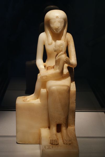 ملف:WLA brooklynmuseum Statuette of Queen Ankhnes-meryre II and Pepy II.jpg