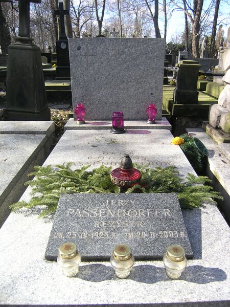 ملف:Jerzy Passendorfer grób.JPG