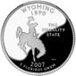 Wyoming quarter dollar coin