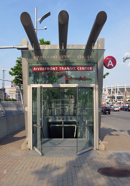 ملف:Riverfront-Transit-Center-Entrace.jpg