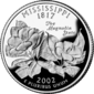 Mississippi quarter dollar coin