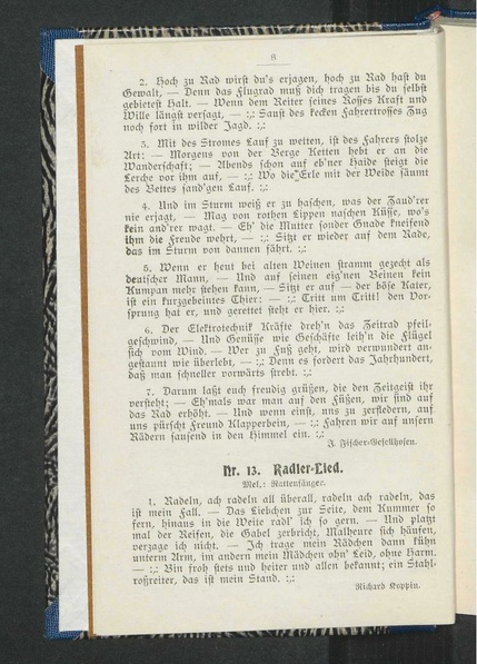 ملف:Liederbuch des Gau 19 Rostock des Deutschen Radfahrer-Bundes 1900.pdf