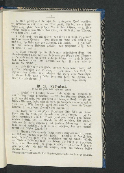 ملف:Liederbuch des Gau 19 Rostock des Deutschen Radfahrer-Bundes 1900.pdf