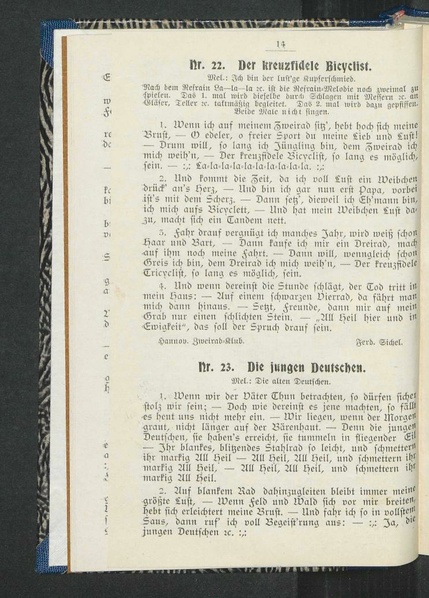 ملف:Liederbuch des Gau 19 Rostock des Deutschen Radfahrer-Bundes 1900.pdf