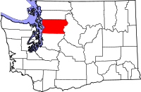 Map of Washington highlighting سنوهوميش