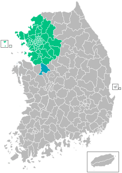 موقع Greater Seoul Area 수도권