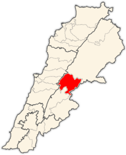 Location in Lebanon