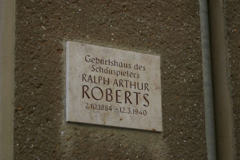 ملف:Meerane Gedenktafel Roberts.JPG